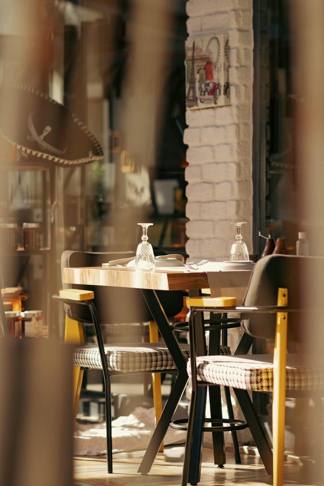 Stijlvol restaurantinterieur